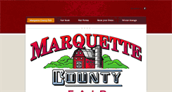 Desktop Screenshot of marquettecountyfair.org