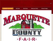 Tablet Screenshot of marquettecountyfair.org